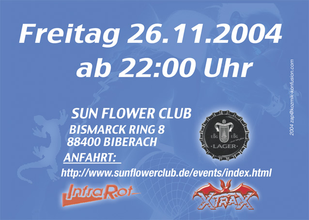 DATE :26.11.2004 doors open 22:00
