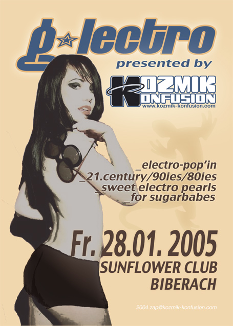 party-flyer:  g-lectro - rocki'n the g-spot